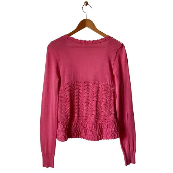 Free People Pink Cardigan Sweater Size Medium - Picture 2 of 11